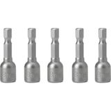 Odea BADEM10 Manyetik Somun Civata Sıkma Adaptörü Çap 8 mm M8 Trapez Çatı Vidası Sıkma 8X65 mm Mıknatıslı 5 Adet - 000-Siyah