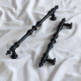 Odea BADEM10 Şehzade Kulp Mobilya Mutfak Dolabı Çekmece Dolap Kulpları Kapak Kulpu Kulbu Siyah 224 mm Metal - 001-Renkli