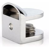 Odea BADEM10 Tırnak Lüx Metal Cam Raf Tutucu Cam Etejer Menteşesi Krom Metal Vidalı 12 mm (4 Adet) - 00-Kahverengi - 0 - 1 Yaş