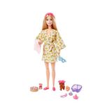 Odea Barbie Bebek ve Aksesuarlar Barbie ve Yavru Köpeği, Çocuklar Için Oyuncaklar, Kişisel Bakım Spa Günü HKT90