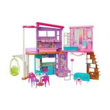Odea Barbie Tatil Evi Oyun Seti 30'dan Fazla Parça Içeren Barbie Tatil Evi, 3 Yaş ve Üzeri Için Oyuncak HCD50