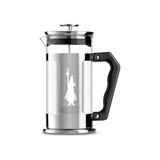 Odea Bialetti - Preziosa French Press: Yaklaşık 1l Kapasiteli Kahve Hazırlayıcı - 18/10 Paslanmaz Çelik Gövde - Bulaşık Makinesinde Yıkanabilen Borosilikat Cam Sürahi - Paslanmaz Çelik Filtre Sistemi