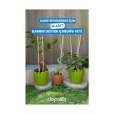 Odea Bitki Fidan Saksı Destek Kazığı 10 Adet 30CM Bambu Destek Çubuğu Seti - 41 Delft Blue