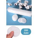 Odea Bluendy 200 Adet Yuvarlak Makyaj Temizleme Pamuğu -%100 Saf Premium Kalite Disk Pamuk, Fondöten ve Makyaj Çıkarma Pedi, Tüy Bırakmaz, Yumuşak ve Taşınabilir (M, Adet, 200)