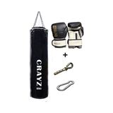 Odea Boks Kum Torbası Boks Eldiveni Set Orta Boy 100X30 Askı Aparatı (Siyah) - 001-Renkli