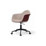 Odea Bordo Renkli Çalışma Sandalyesi, Ergonomik Tasarım ile Konforlu Oturum - Ahşap - Bej - Siyah
