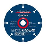 Odea Bosch 1x Expert Carbide Multi Wheel Kesici Diskler (Sert Ahşap, Çivili Ahşap, Plastik, Alçıpan Panel, Ø 76 Mm, Aksesuar Mini Avuç Taşlama Makinesi)