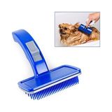 Odea Buffer® Kendini Temizleyen Kedi Köpek Tüy Bakım Tarağı Tüy Alıcı Toplayıcı Tarak Düğmeli Fırça