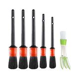 Odea Buffer® Yumuşak Kıllı Iç ve Dış Temizlik Için 5+1 Detaylı Araç Oto Temizlik Bakım Fırça Seti