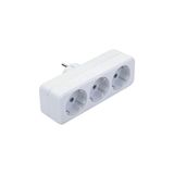 Odea Chermik 104-03 Lale Golyat Kablosuz 3'lü Topraklı Üçlü Priz Çoğaltıcı Beyaz 1410 - Ahşap - Bej - Siyah