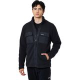 Odea Columbia Erkek Juniper Peak Tam Fermuarlı Polar Ceketler (1'li Paket), Siyah / Beyaz, L - 0-Gri - 0 - 1 Yaş