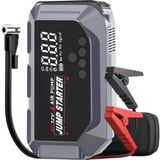 Odea Coverzone Çok Fonksiyonlu Akü Takviye Cihazı ve Hava Kompresörü | 12V Araç Jump Starter, Dijital Lastik Şişirme, LED Işık & Sos, Powerbank, Taşınabilir Acil Durum Seti | K3
