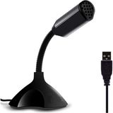 Odea Coverzone Masaüstü, Laptop ve Notebook Bilgisayarlar Için Tak Çalıştır USB Girişli 13CM Masaüstü Mini Mikrofon Siyah - M308