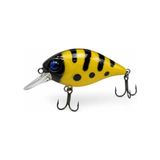 Odea Crank 36F Sahte Balık Sarı Siyah Arı Deseni ve Uv Parlamasıyla Lrf Avlarında Kasna ve Levrekleri Kışkırtan Yüzen Suni Yem 36MM 3.8g - Kahverengi