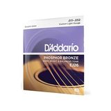 Odea Daddario EJ26 Akustik Gitar Tel Seti, Phosphor-Bronze, Custom Li | Fosfor Bronz Akustik Gitar Telleri, Sıcak ve Parlak Tonlama, Güvenilir Tonlama ve Yüksek Dayanıklılık. - 3 Renk Sunburst