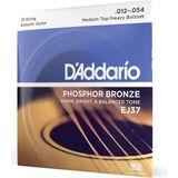 Odea D'addario EJ37 12 Telli Akustik Gitar Teli (12-54) - 3 Renk Sunburst