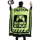 Odea Dalısa Neon Gamer Örgü Battaniye 130 x 170 Cm, Yumuşak Akrilik Iplikten Yapılmış Konforlu Battaniye (Neon Sarı) - 58 x 42 cm - 1 x 32 x 27 cm
