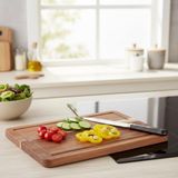 Odea Deconox Doğal Akasya Ahşap Doğrama ve Kesme Tahtası - Kesme Panosu - 32X21X1.5 cm Çok Amaçlı Sunum Tepsisi, Peynir ve Et Servis Tahtası - 0 - 19 L