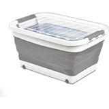 Odea Deconox Tekerlekli Katlanabilir Akordiyon Saklama Sepeti Pratik ve Taşınabilir Tekerlekli Katlanabilir Akordiyon Saklama Sepeti - Düzeni Kolayca Sağlayın! (45 Litre ve 30 Litre Seçenekli) (30 Litre) - 001-Renkli