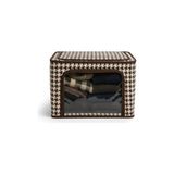 Odea Deconox Tela Telli Dolap Düzenleyici Kutu (40X50X30 Cm) - Katlanabilir, Dik Duran Kumaş Hurç | Ön/üstten Açılır, Şeffaf Pencereli Organizer Gri ve Kahve Renk Seçenekli (Kahverengi)