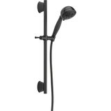 Odea Delta 51559-BL H2OKINETIK Slayt Çubuğu El Duş Handshower, Mat Siyah - Ahşap