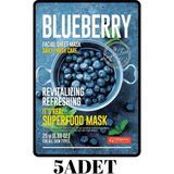 Odea Dermal 5 Adet Superfood Yaban Mersini Maskesi I Yenileyici ve Canlandırıcı