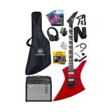 Odea DG-34RD-50AMP Kelly Kasa Floyde Rose 2x Zebra Hh Manyetik 50W Amfili Elektro Gitar