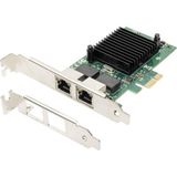 Odea Dıgıtus Io Kartı - Pcıe - RJ45 Ağ Kartı - 2 Port - Gigabit Ethernet - 1 Gbit/s - Pcı-Express - Beyaz