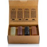 Odea Dionesse Erkekler Için Doğal Kil Sabunu Seti - 4X120 gr - Organik & El Yapımı - Zengin Minerallerle Desteklenmiş Sülfatsız Sabun - Cilt ve Saç Bakımı Için - 10 Adet