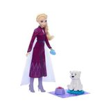 Odea Disney Karlar Ülkesi Elsa Bebek ve Yavru Ayıcık Figürü, Ayıcığın Yatağı ve Battaniyesi Dahil 4 Aksesuar, JFG16