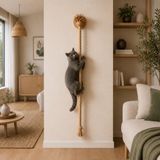 Odea Duvara Monte Kedi Tırmanma Halatı, 22 mm Çap, 1.5m Uzunluk - 02-Gri