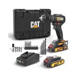 Odea DX1010.1 18VOLT 2.0AH Li-Ion Çift Akülü Kömürsüz Profesyonel Şarjlı Darbeli Matkap + 20 Parça Delme Vidalama Uç Seti