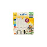 Odea Ecolite 8 W LED Mum Ampul – E14 Duy, 810 Lümen, 3000K Sarı Işık, 60W Eşdeğer, 3’lü Paket, Opal Dekoratif Ampul, Dimmer Uyumlu Değil,%86 Enerji Tasarrufu, 99X37 mm (Sarı) [enerji Sınıfı F]