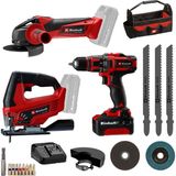 Odea Einhell Akülü Alet Seti Te-Tk 18/3 Li Kit (Js+Cd+Ag) Power X-Change (18 V, 1x 4.0 Ah Akü, Şarj Cihazı, Aksesuarlar, Çanta Dahil) - 4257241