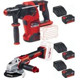 Odea Einhell Herocco 36/28 Kırıcı Delici Axxio 125MM Avuç Taşlama 3X4.0AH Akülü Kömürsüz Set