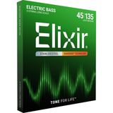 Odea Elixir® Teller Paslanmaz Çelik 5 Telli Nanoweb® Kaplamalı E-Bas Teller, Long Scale, Light/medium (.045-.135) - 3 Renk Sunburst