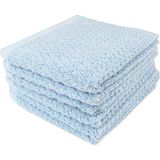 Odea Everplush Elmas Jakarlı Lif 6 Adet Akuamarin - 001-Beyaz - 1 Adet Banyo Havlusu, 1 Adet El Havlusu, 1 Adet Yüz Havlusu