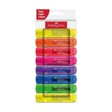Odea Faber-Castell 254648 - Fosforlu Kalem Seti 46, 8'li Kutu, Neon Renkler, Uzun Ömürlü Kesik Uçlu, Çizgi Genişliği 1-5 Mm, Doldurulabilir - 41 Delft Blue