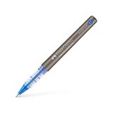 Odea Faber-Castell Free Ink Roller Kalem 0.7, Mavi, Silinmez Kalıcı Mürekkep, Iğne Uçlu, Akıcı Yazım, Mürekkep Göstergeli - 41 Delft Blue