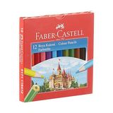 Odea Faber-Castell Karton Kutu Boya Kalemi, 12 Renk, Yarım Boy, Parlak ve Canlı Renkler, Örtücü Etki, Uç Kırılmasına Karşı Dayanıklılığı Artıran Özel Yapıştırma Sistemi - 41 Delft Blue