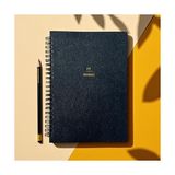 Odea Fark Tanıtım 4 Aylık Hedef ve Egzersiz Planlayıcı Defter, A5 Spiralli, 132 Sayfa, Suni Deri Kapak | Fit Journal (Lacivert) - 41 Delft Blue