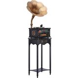 Odea Fennessy F1877-35H Vintage 100W Hifi Gramofon Pikap Plakçalar, Bluetooth, Cd, Radio, USB Çalar - Altın