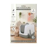 Odea Flex Kapalı Kedi Tuvaleti – 37,5 x 50 x 40 Cm, Xl Boy, Kum Kürek Hediyeli