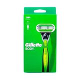 Odea Gillette Body Erkek Tıraş Makinesi, Islak Tıraş Makinesi + 1 Tıraş Bıçağı, 3 Kat Bıçak Ağzı ile