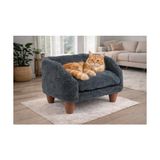 Odea Gobypet Peluş Kedi Koltuğu | Yumuşak Kedi Yatağı | Köpek Koltuğu (Antresit, Standart) - 100 x 100 x 10 cm