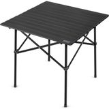 Odea Haegs Güçlendirilmiş Alüminyum Katlanır Kamp Masası, Katlanabilir Outdoor Masa, Piknik Masası, Menteşeli Sistem, Dayanıklı Sağlam Gövdeli Kamp Masası, Taşınabilir Hafif, 3-4 Kişilik, 70X70X60CM Siyah