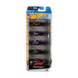 Odea Hot Wheels Formula 1 5'li Araba Seti, F1 Yarış Takımlarından Ilham Alan 5 Adet 1:64 Ölçekli Metal Araç, Koleksiyona Uygun Yarış Arabaları, JGF58