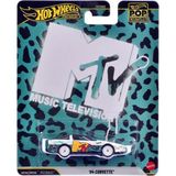 Odea Hot Wheels Premium - '84 Chevrolet Corvette - Mtv (1/64) Pop Culture - JHW93