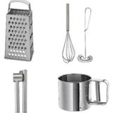 Odea Ikea 4 Lü Set, Idealısk Rende 2'li Çırpıcı Seti Frk Koncıs Çelik Sarımsak Ezici Un Eleği Kontef - 0 - 19 L