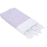 Odea Ilgın Home %100 Pamuk Peşkir El Havlusu, Mutfak Havlusu, Baş Havlusu 45X100 Cm. (Lila) - 001-Beyaz - 1 Adet Banyo Havlusu, 1 Adet El Havlusu, 1 Adet Yüz Havlusu